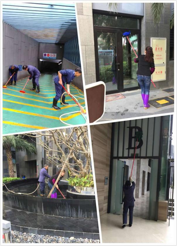 致環(huán)境事業(yè)部辛勤勞動(dòng)的保潔員